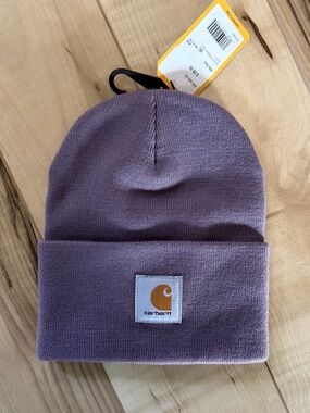 Purple Carhartt acrylic toque/beanie NWT